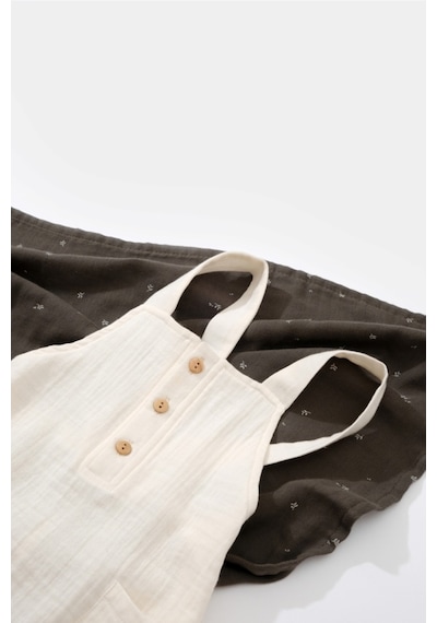 BabyCosy Organik Cepli Salopet Tulum Csym7009 001