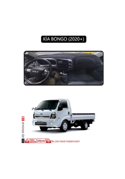 Kia Bongo 2020+torpido Koruma Halısı Siyah Kenar