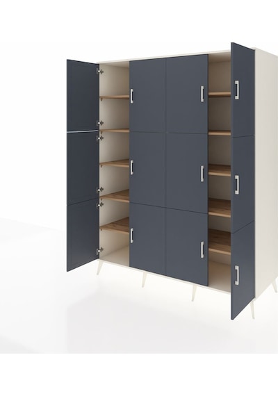 Kronos Gardrop 10 Raflı 12 Kapaklı 176x59x221 Aytaşı-antrasit/çam Antrasit/çam Kronos Gardrop 10 Raflı 12 Kapaklı 176x59x221 Aytaşı-antrasit/çam Antrasit/çam