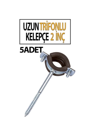 2 İnç Trifonlu Kelepçe Uzun 5 Li Paket