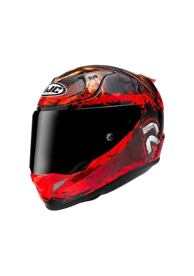 Hjc Rpha12 Diablo Blizzard MC1 Kapalı Motosiklet Kaskı Kırmızı Siyah