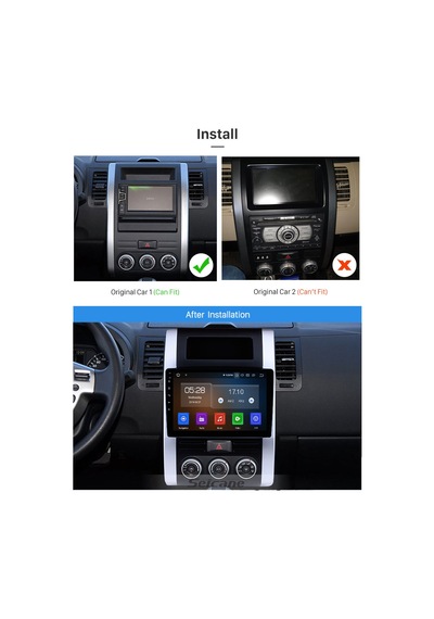 Nıssan X-traıl 2008-2012 Multimedya Navigasyon Usb Kamera Carplayer 4 Ram