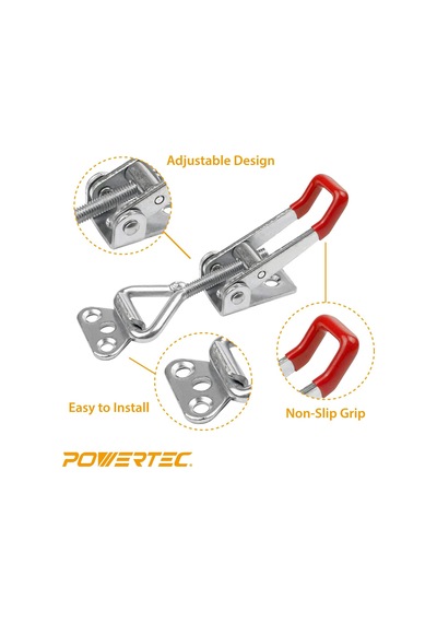 Powertec 20332 Çekme Aksiyon Mandalı Geçiş Kelepçe 1814-99 Kg Tut