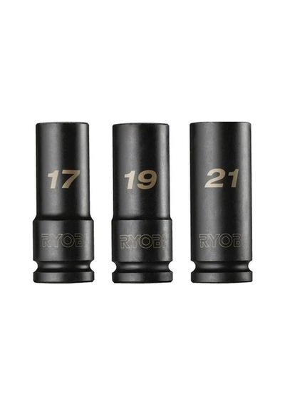 Derin Lokma Seti, 1/2" 3 Parça, 17-19-21 Mm İle Pratik Kullanım