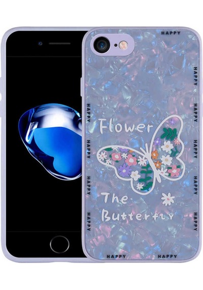 Apple Uyumlu iPhone 13 Pro Kılıf Desenli Sert Silikon Zore Mumila Kapak Lilac Flower