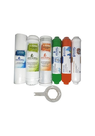 Pera Water Açık Kasa Su Arıtma Cihazı 6 Lı Mebransız Filtre Seti