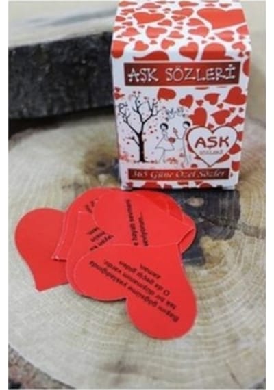 Sevgiliye Hediye Kalpli 365 Gün Notu Romantik Aşk Sözleri Mesajı (478297441)