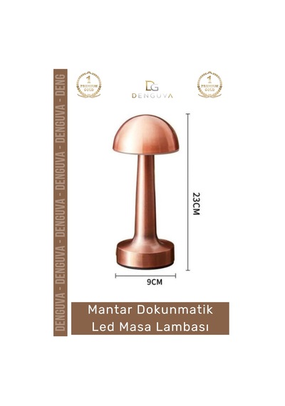 Lamba Mantar Şarjlı Dimlenebilir Modern Tasarım Ofis Gece Okuma Dokunmatik Led Masa Lambası Çok Renkli