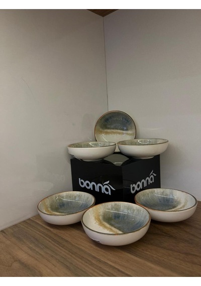 6'lı Fium Hygge Deep Plate 10 Cm 130 Cc Kahvaltı/sos/meze Çok renkli