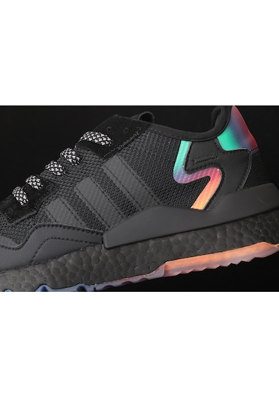 Adidas Nite Jogger Erkek Spor Ayakkabı Siyah Fosfor Siyah