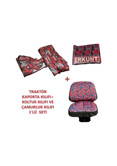 Erkunt 50 Ve 55 Et Tarla Serisi Traktör Kılıfı Branda - Kaporta Ve Koltuk Kılıfı+çamurluk Kılıfı