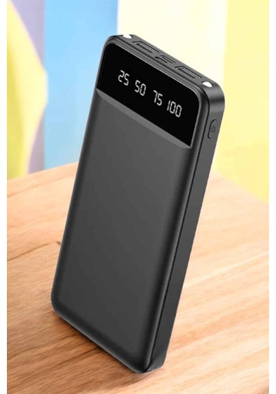 Powerbank 20.000 Mah Lcd Ekran Usb Lightning Type-c  İos Ve Android Siyah 87462972