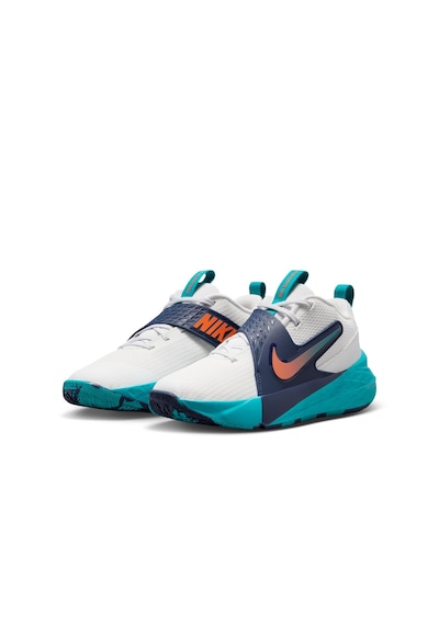 Nike Team Hustle D 12 Basketbol Ayakkabısı Hf6279-107 Beyaz - Mavi