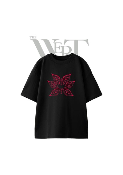 Thewert Kokushibo Upper Rank Tasarım Baskılı Ünisex Siyah Oversize T-shirt