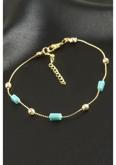 Kristal Boncuk Bileklik - Sarı N145