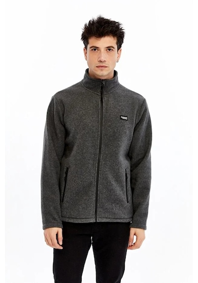 Champp Tam Fermuarlı Unisex Polar Gri