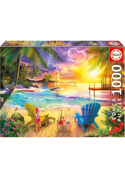 Educa 1000 Parçalık Aşk Plajı Puzzle - 20255 - Lovers Beach