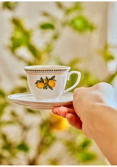 Bella Maison Lemoncello Porselen 2'li Kahve Fincanı Seti 90 Cc Kahverengi