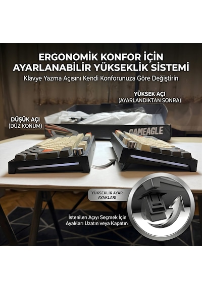 Mavi Switch, Hot Swap, Eva Süngerli - Rgb Kablolu Mekanik Oyuncu Klavyesi, Knob Kontrollü Ses Ve Işık Ayarı, Numpadli Full Size Gaming Keyboard, Türkçe Q Klavye, Gasket Yapı Rgb Gaming Kablolu Klavye Mavi Switch, Hot Swap, Eva Süngerli - Rgb Kablolu Mekanik Oyuncu Klavyesi, Knob Kontrollü Ses Ve Işık Ayarı, Numpadli Full Size Gaming Keyboard, Türkçe Q Klavye, Gasket Yapı Rgb Gaming Kablolu Klavye