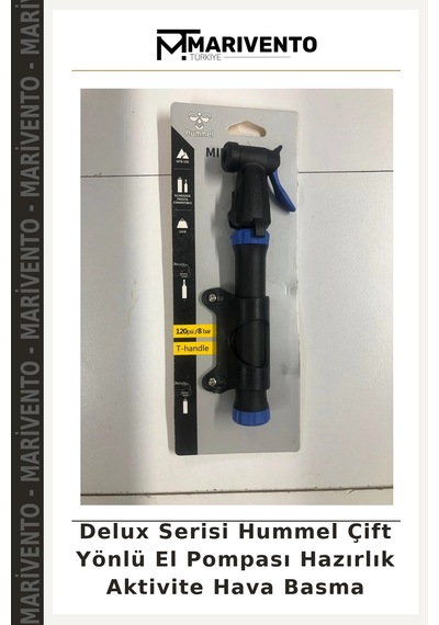 Delux Serisi Hummel Çift Yönlü El Pompası Hazırlık Aktivite Hava Basma Çok Renkli