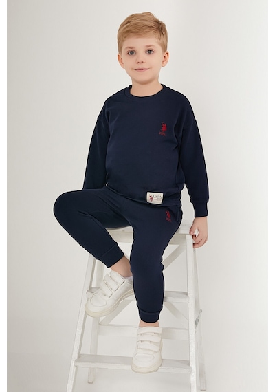 U.s. Polo Assn Shaded Dotted Lacivert Erkek Çocuk Eşofman Takımı