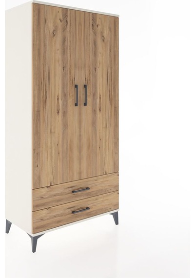 Hyperion Dolap Tek Raflı 2 Çekmeceli Tek Askılı 88x44x182 Ayt... Aytaşı
