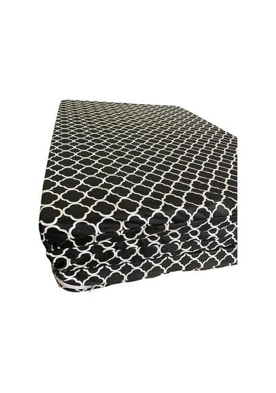 Viphomeconcept Tek Kişilik Katlanır Yer Yatağı Sünger Yatak Kara Çatı 80X180 Cm