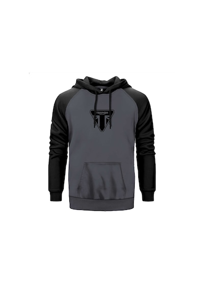 Triumph Motorcycles Ltd Gri Renk Reglan Kol Sweatshirt Gri