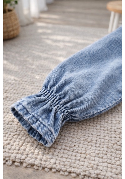 Uğur Bebe Kız Çocuk Dantel Yaka Denim Kot Elbise Uzun Kollu Günlük Şık Premium Çocuk Elbisesi Mavi Mavi Uğur Bebe Kız Çocuk Dantel Yaka Denim Kot Elbise Uzun Kollu Günlük Şık Premium Çocuk Elbisesi Mavi Mavi