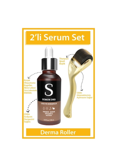 For You Gold Somon Dna Serum 30 ML + Dermaroller Golden Roller