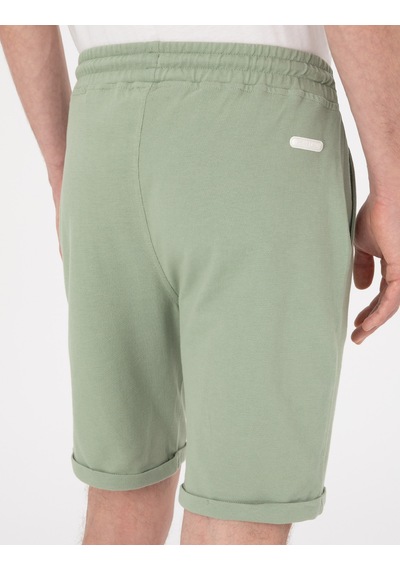 Pierre Cardin Açık Haki Regular Fit Örme Şort 50310567-vr183