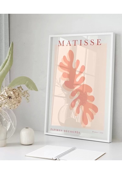 Çerçevesiz Poster Matisse Pembe Bitki