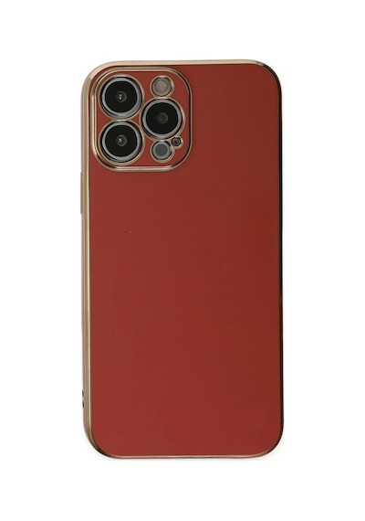 Newface - 605 - iPhone Uyumlu 14 Pro Max Kılıf Volet Silikon - Csmo-tex - - Kırmızı
