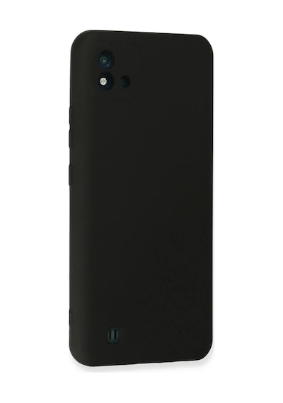 Realme C11 2021 Uyumlu Kılıf Nano İçi Kadife Silikon - Siyah