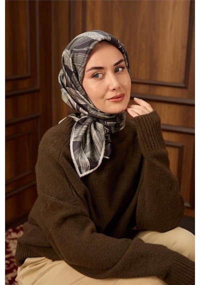 Silk Home Twill İpek Eşarp 11488-38 Antrasit