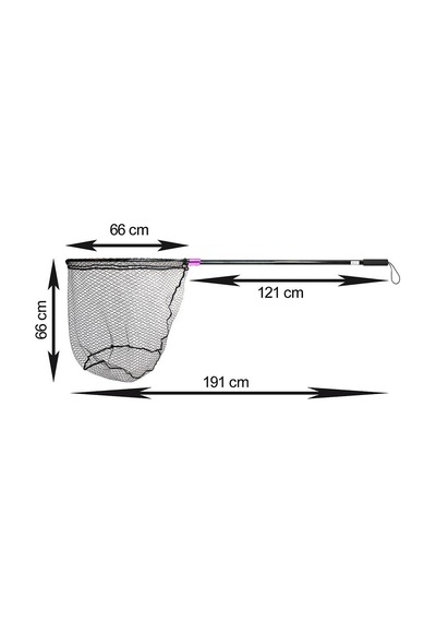 Captain 6783 Kepçe Tek Parça 190cm Alüminyum Saplı 70x60cm Rubber Tor