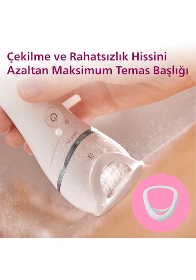 Philips BRE700/05 Epilatör (Yüz+Koltuk altı+Bikini Bölgesi+Bacak)Islak-Kuru,Işıklı,Kablosuz