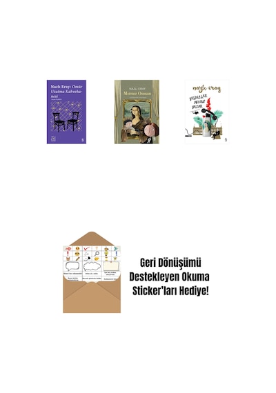Everest Açıkhava 15 - Nazlı Eray: Ömür Uzatma Kahvehanesi Seçme Öyküler + Mırmır Osman + Yıldızlar Mektup Yazar + Okuma Sticker'ları