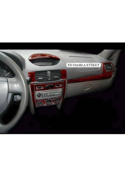 Renault Symbol 2009 - 2013 Torpido, Konsol, Trim, Göğüs Maun Kaplama Maun Renk Özel Dizayn