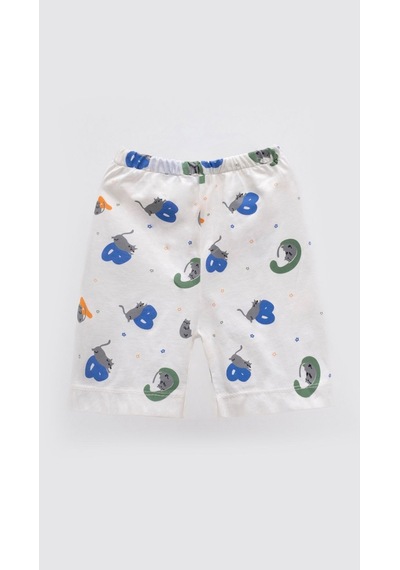 Aden Kids "kedili Desenli Bebek Ve Çocuk Yazlık Pijama Takımı - Rahat Ve Şirin 0-4 Yaş Unisex" Laci