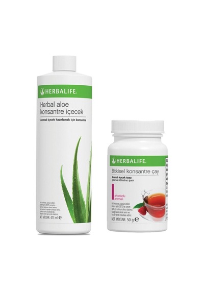 Herbalife 473 Ml 1 Ad Aloe Içecek Ahududu Ar 50 Gr Çay 1 Ad