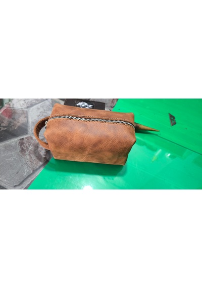 Özel Erkek El Doop Kit El Çantası Açık Kahverengi