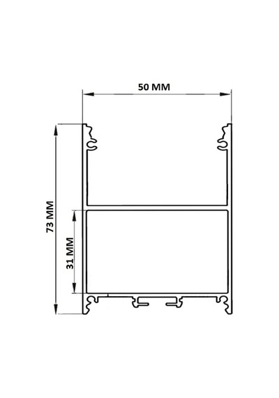 Lineer Sıva Üstü -sarkıt 5cmx100 Cm 4000 Kelvin Diğer