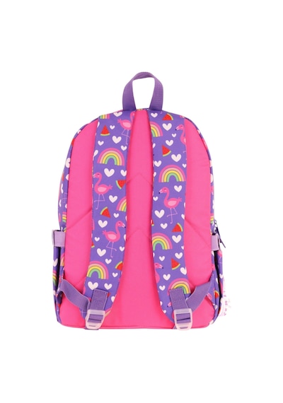 Kaukko Kids Üç Gözlü Kız Çocuk Okul Sırt Çantası Flamingo Nakışlı Ve Baskılı - L5226 Pembe - Mor