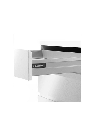 Smart Box 35 Cm Bordürsüz Gri Çekmece Rayı Alüminyum