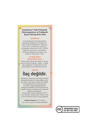 Nbt Duobalance Kids Probiyotik 10 Saşe