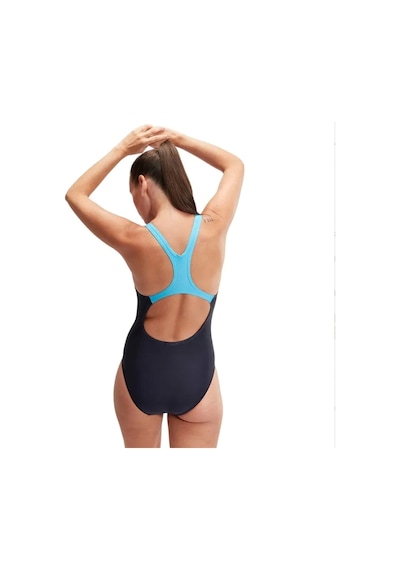 Speedo Medley Logo Kadın Yüzücü Mayosu Lacivert-turkuaz Lacivert
