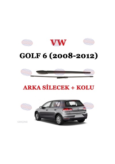 Vw Golf 6 Arka Silecek Kolu+Silecek Süpürgesi