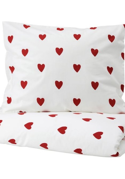 Conzaliza Red Love Pamuklu Nevresim Seti Tek Kişilik Çarşafsız Çok Renkli