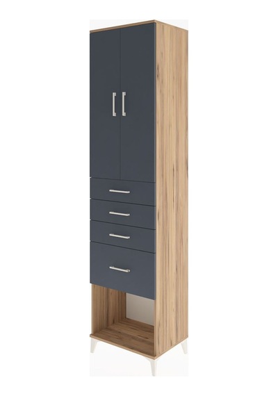Hyperion Dolap 3 Raflı 4 Çekmeceli 2 Kapaklı 60x44x243 Çam-antrasit Atlas Çam Hyperion Dolap 3 Raflı 4 Çekmeceli 2 Kapaklı 60x44x243 Çam-antrasit Atlas Çam